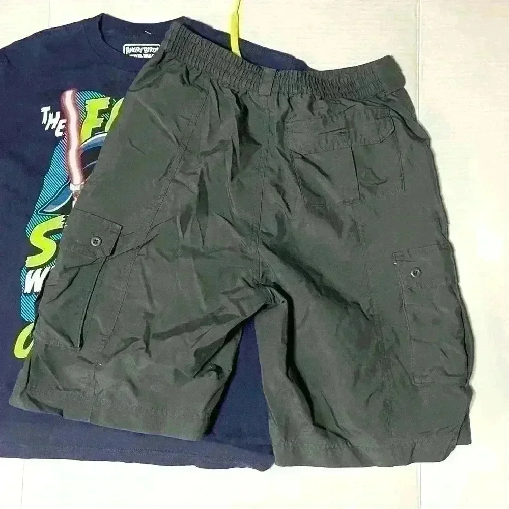 Boys Angry Bird Starwars‎ Tee and Nike Shorts